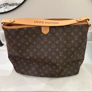 Louis Vuitton Tan and Brown Monogram Shoulder Bag